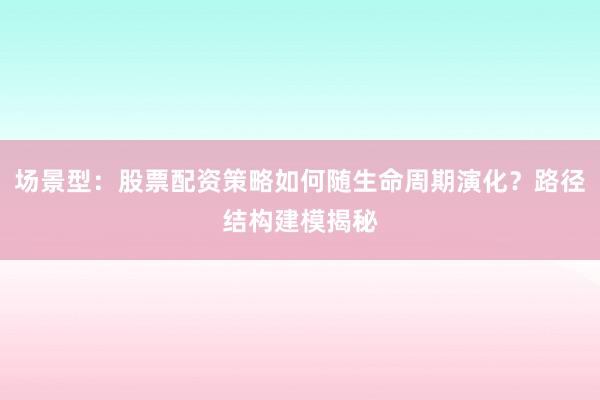 场景型:股票配资策略如何随生命周期演化?路径结构建模揭秘