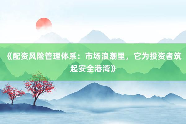 《配资风险管理体系：市场浪潮里，它为投资者筑起安全港湾》